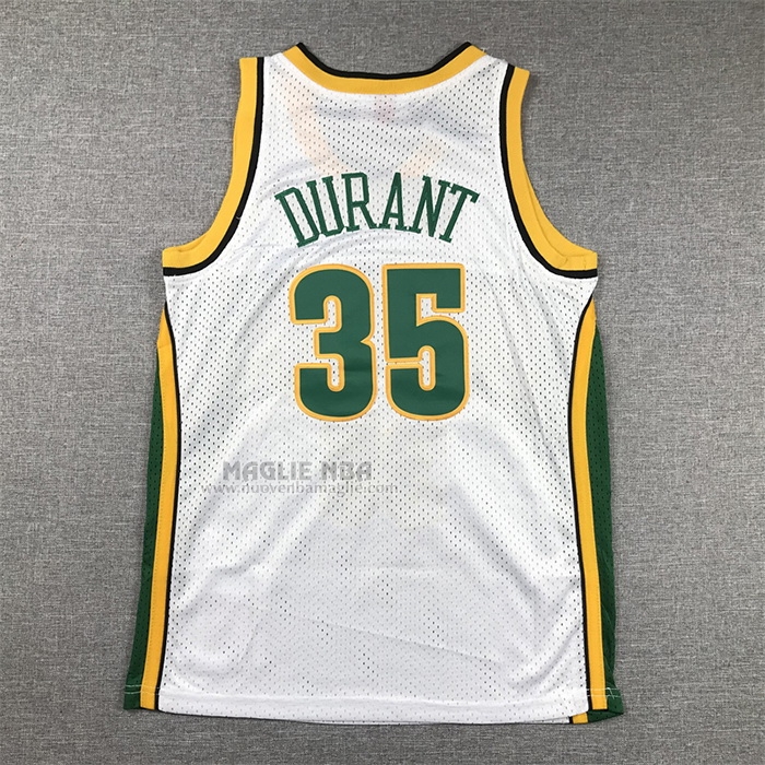 Maglia
 Kevin Durant NO 35 Bambino
 Seattle SuperSonics Mitchell & Ness 2006-07 Bianco

